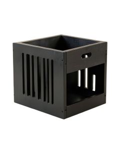 Clay Brook Empty Furniture-Style Pet Crate - Black