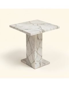 Bettis Marble Top End Table (synthetic illustration; no displayed measurements)