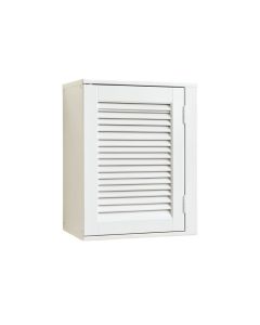 Clay Crossing Wall-Mounted Laundry Cabinet - White