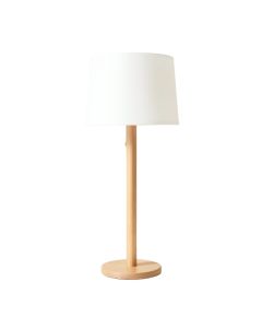 Hazel Dale Floor Lamp With A Plain Fabric Shade - White