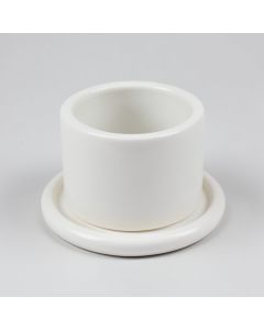 Holly Canyon Empty Candle Holder - White (synthetic illustration; no displayed measurements)