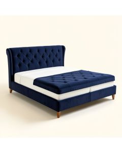 Cicero Solid Wood Tufted Upholstered Platform Bed (synthetic illustration; no displayed measurements)