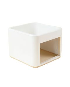 Olive Bridge Empty Furniture-Style Litter Enclosure - White