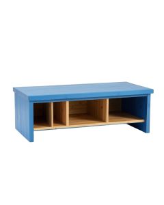 Dune Brook Shoe Storage Bench - Blue (synthetic illustration; no displayed measurements)