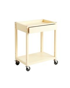 Clay Canyon Empty Rolling Workshop Cart - Ivory (synthetic illustration; no displayed measurements)