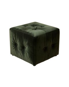 Bonita 18 '' Velvet Tufted Square Cube Ottoman (synthetic illustration; no displayed measurements)