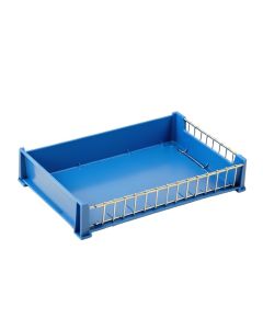 Slate Edge Empty Under-Desk Cable Tray - Blue