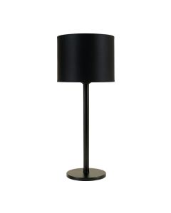 Elm Bluff Floor Lamp With A Plain Fabric Shade - Black (synthetic illustration; no displayed measurements)