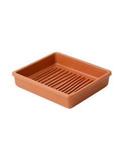 Dawn Crest Empty Under-Desk Cable Tray - Terracotta (synthetic illustration; no displayed measurements)