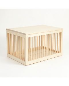 Hazel Branch Empty Furniture-Style Pet Crate - Ivory (synthetic illustration; no displayed measurements)