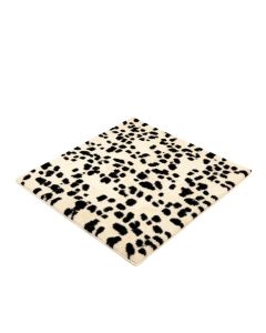 Ashley Animal Print Tufted Wool Ivory/Black Area Rug