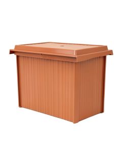 River Canyon Closed Outdoor Storage Box - Terracotta (synthetic illustration; no displayed measurements)