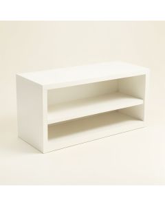 Fern Bridge Low Bookcase - White (synthetic illustration; no displayed measurements)