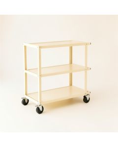 Heath Bridge Empty Rolling Workshop Cart - Ivory (synthetic illustration; no displayed measurements)