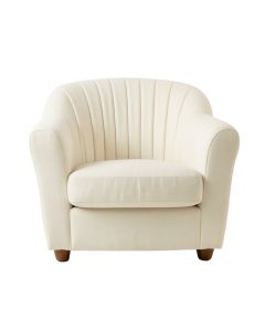 Cove Bluff Upholstered Armchair - Cream (synthetic illustration; no displayed measurements)