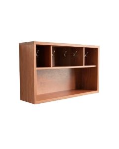 Elm Brook Wall-Mounted Entryway Organizer Shelf - Terracotta