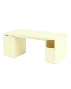 Ridge Bluff Desktop Monitor Riser - Ivory (synthetic illustration; no displayed measurements)