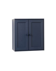 Field Crest Wall-Mounted Entry Cabinet - Navy (synthetic illustration; no displayed measurements)