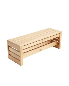 Alder Canyon Narrow Outdoor Storage Bench - Beige (synthetic illustration; no displayed measurements)