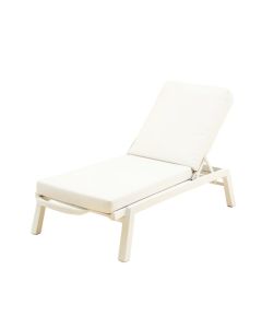 Patio Reclining Chaise Lounge With Cushion