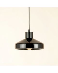 Aspen Bluff Pendant Light Suspended From One Plain Cable - Black (synthetic illustration; no displayed measurements)