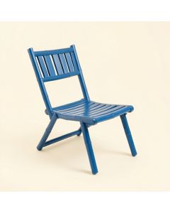 Glen Dale Folding Outdoor Chair - Blue (synthetic illustration; no displayed measurements)