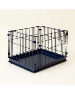 Shore Arc Empty Furniture-Style Pet Crate (synthetic illustration; no displayed measurements)