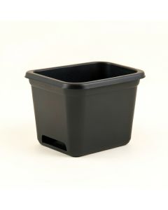 Bay Crossing Empty Raised Planter - Black (synthetic illustration; no displayed measurements)