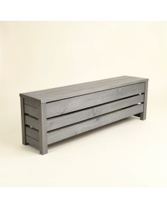 Rowan Canyon Narrow Outdoor Storage Bench - Gray (synthetic illustration; no displayed measurements)