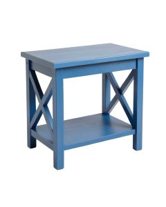 Alder Branch Side Table - Blue