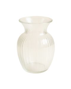 Reed Bend Empty Decorative Vase - White