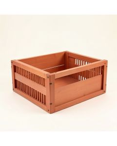 Ridge Arc Empty Furniture-Style Pet Crate (synthetic illustration; no displayed measurements)