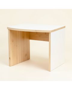 Shore Arc Small Writing Desk - White (synthetic illustration; no displayed measurements)