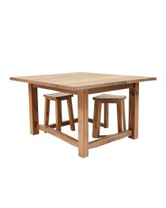 Edgewood 3 - Piece Counter Height Rubberwood Solid Wood Breakfast Dining Set