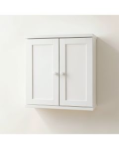 Flint Crossing Wall-Mounted Entry Cabinet - White (synthetic illustration; no displayed measurements)