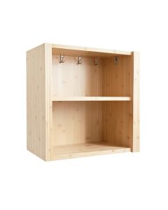 Rowan Bend Empty Mug-Storage Cabinet Insert - Ivory (synthetic illustration; no displayed measurements)