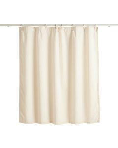 Laurel Brook Shower Curtain Hanging Flat From A Plain Rod - Cream (synthetic illustration; no displayed measurements)