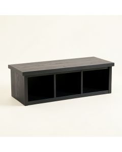 Alder Arc Shoe Storage Bench (synthetic illustration; no displayed measurements)