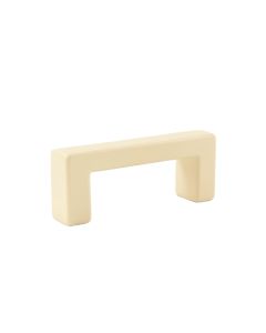 Ridge Bend Cabinet Handle Without Packaging - Ivory (synthetic illustration; no displayed measurements)