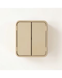 Olive Dell Wall-Mounted Entry Cabinet - Beige (synthetic illustration; no displayed measurements)
