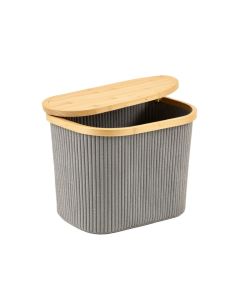 Holly Bluff Laundry Hamper - Gray
