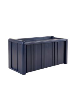 Field Crossing Narrow Outdoor Storage Bench - Navy