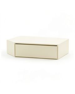 Ridge Dale Desktop Monitor Riser - Ivory (synthetic illustration; no displayed measurements)