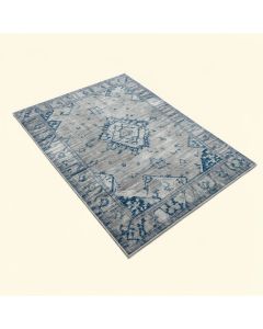 Melrose Geometric Gray/Blue Area Rug (synthetic illustration; no displayed measurements)