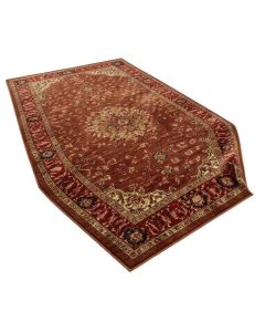 Power Loom Brown/Red Rug