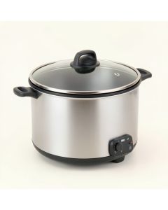 Nesco 6 Qt . Stainless Steel Digital Slow Cooker (synthetic illustration; no displayed measurements)