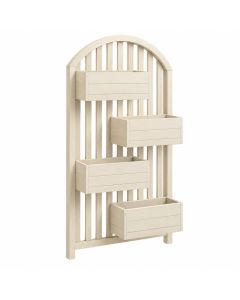 Ridge Arc Empty Vertical Garden Frame - Cream