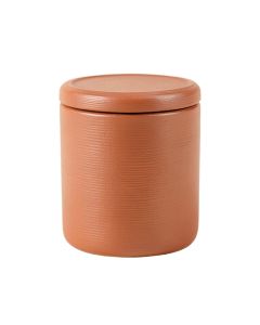 Meadow Brook Storage Canister With Lid - Terracotta