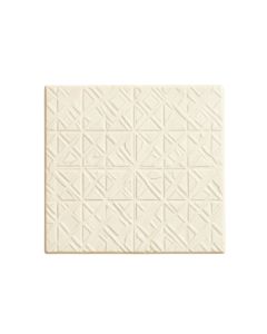 Pine Bend Uninstalled Square Decorative Tile - Ivory