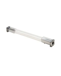Holter Clear Acrylic Window Single Curtain Rod